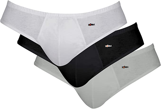 Kit 3 Cuecas Slip Algodão, Zorba, Masculino