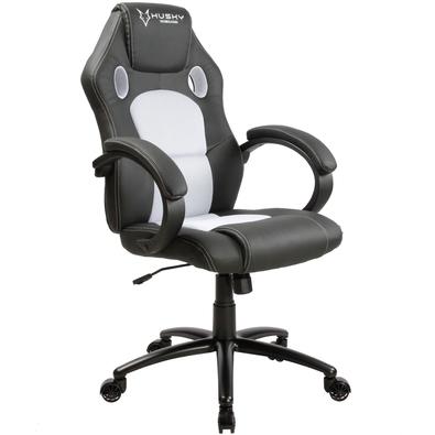 Cadeira Gamer Husky Gaming Snow, Preto e Branco, Cilindro de Gás Classe 4, Base em Metal, Roda em Nylon - HSN-BW