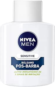 Nivea Men Bálsamo Pós-barba Sensitive - Para Peles Sensíveis, Alivia A Irritação Causada Pelo Barbear, Com Extrato De Camomila E Vitamina E, Textura Que Suaviza A Pele, Sem Álcool - 100ml