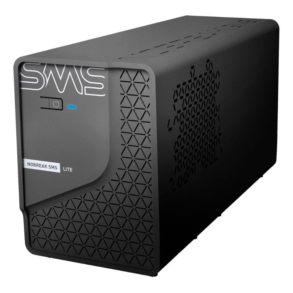 SMS - NOBREAK LITE 1200 - POTÊNCIA 1200VA | 600W - BIVOLT ENT.: 115/ 220V | SAÍDA: 115V - 6 TOMADAS - SENOIDAL P/APROX. - LINE INTERACTIVE - PN 29205