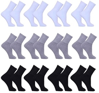 Meia Masculina Kit 12 Pares Cano Alto Sport Algodão Tamanho 39 a 43