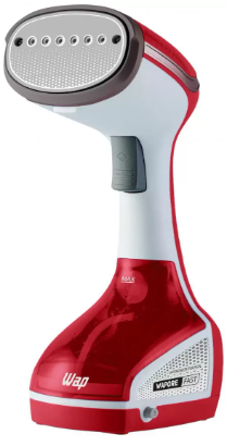 Vaporizador Portátil WAP Wapore Fast 1250 para Desamassar e Higienizar Tecidos 1250W - Branco/Vermelho/Cinza - 110V