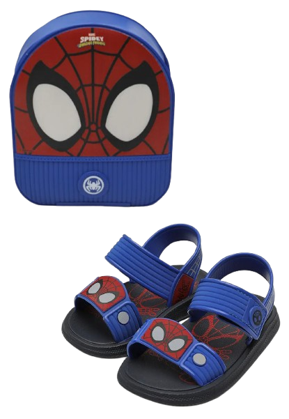 Sandália Infantil Grendene Kids Homem Aranha Azul