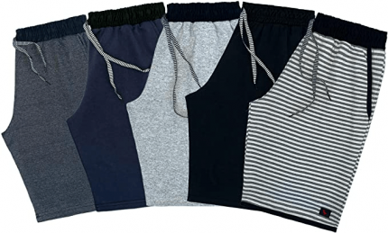 Kit 5 Bermuda Moletom Masculina Original 100% Algodão