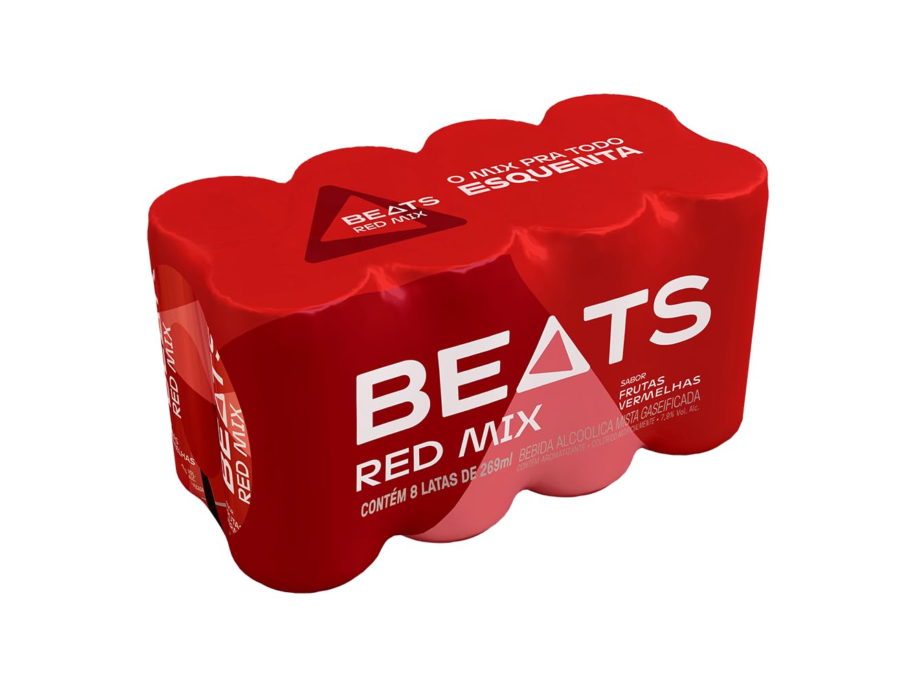 Pack de Beats Red Mix 269ml, Lata, Caixa 8 Unidades