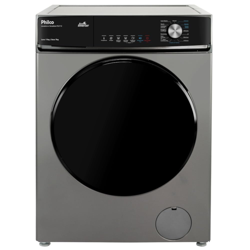 Lavadora E Secadora Philco Pls11c 11kg Titânio 127v