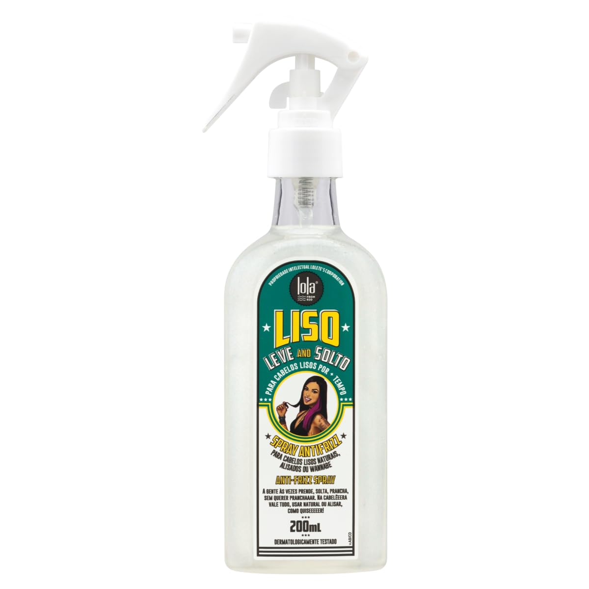 Liso Leve E Solto Spray Antifrizz 200ml , Lola Cosmetics
