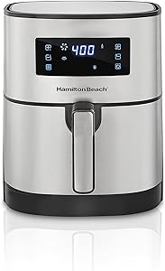 Fritadeira Sem Óleo AIR FRYER DIGITAL Hamilton Beach 5.0L 110v Cinza, 1700W - 35051