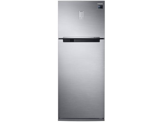 Geladeira/Refrigerador Samsung Frost Free Inverter - Duplex Inox Look 460L PowerVolt Evolution RT46