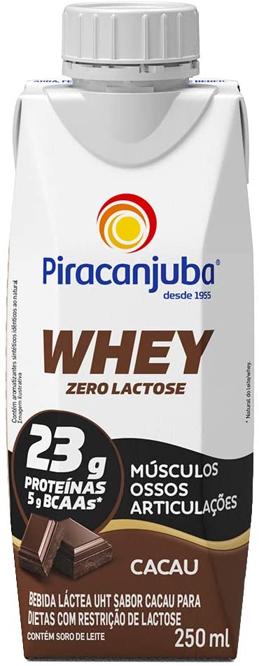 Whey Zero Lactose Sabor Cacau Piracanjuba 250ml