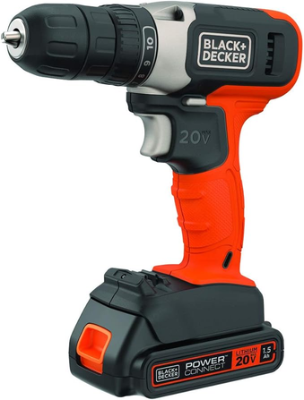 Black Decker Furadeira E Parafusadeira, Parafusadeira Com Luz De Led, Modelo Cd702c1, 20v