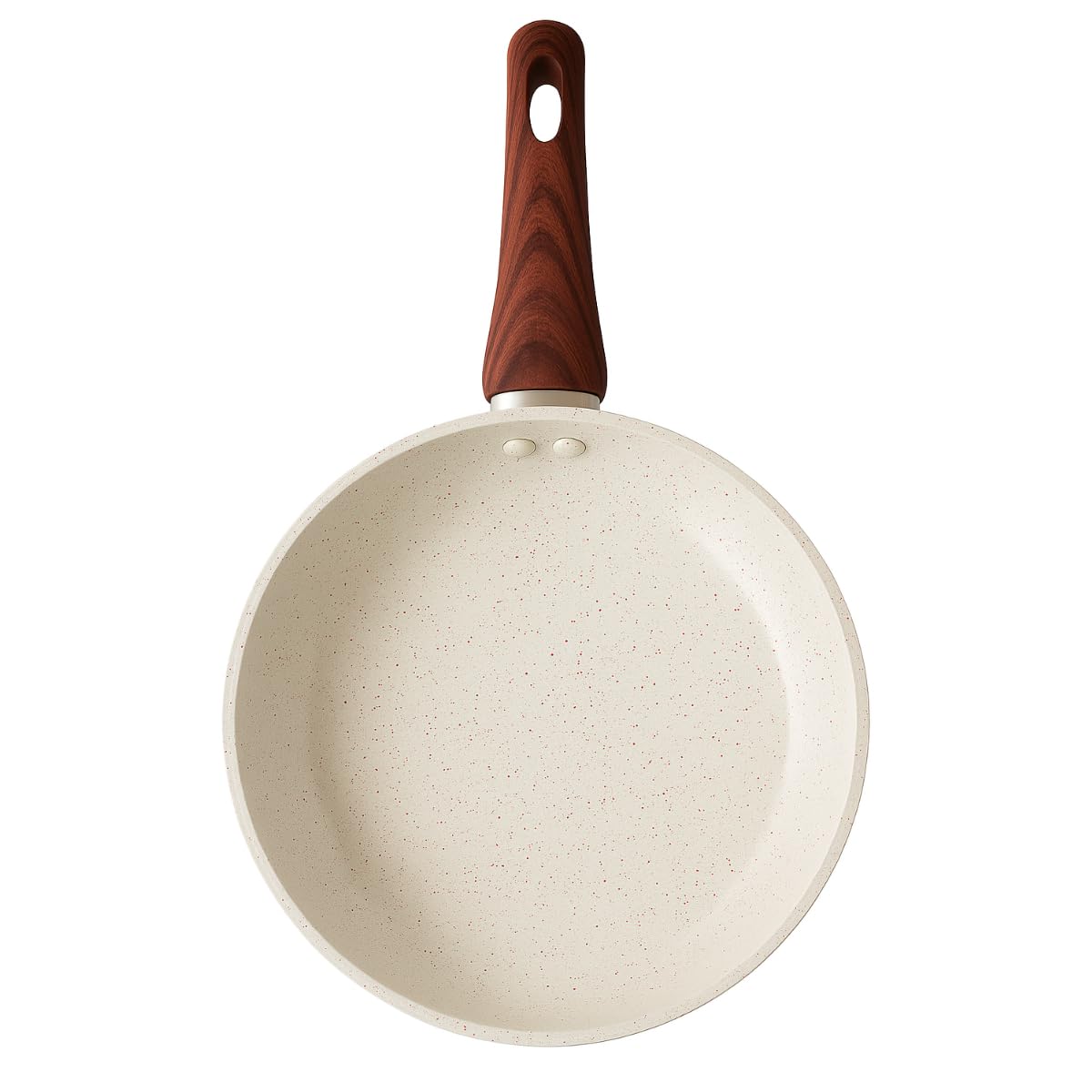 Frigideira Antiaderente 24cm Com Revestimento Cerâmico, Cabo De Madeira
