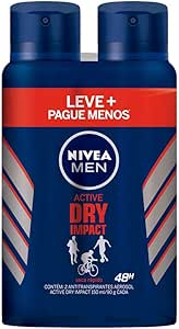 Nivea Kit Desodorante Aerossol Nivea Men Dry Impact 150ml - 2 Unidades