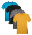Kit 4 Camisetas 100% Algodão Penteadas