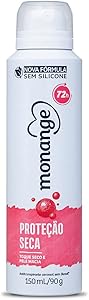 Monange Desodorante Aerossol Antitranspirante Feminino Proteção Seca 150Ml
