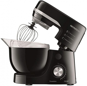 Batedeira Planetária, 500W, Preta, Mondial, BP-03-B
