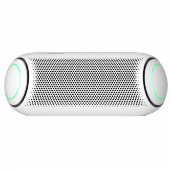 Caixa de Som Portátil LG Xboom Go PL5 Meridian, Bluetooth, Surround, 18 Horas Bateria, IPX5, Comando de Voz, Branco – 20W