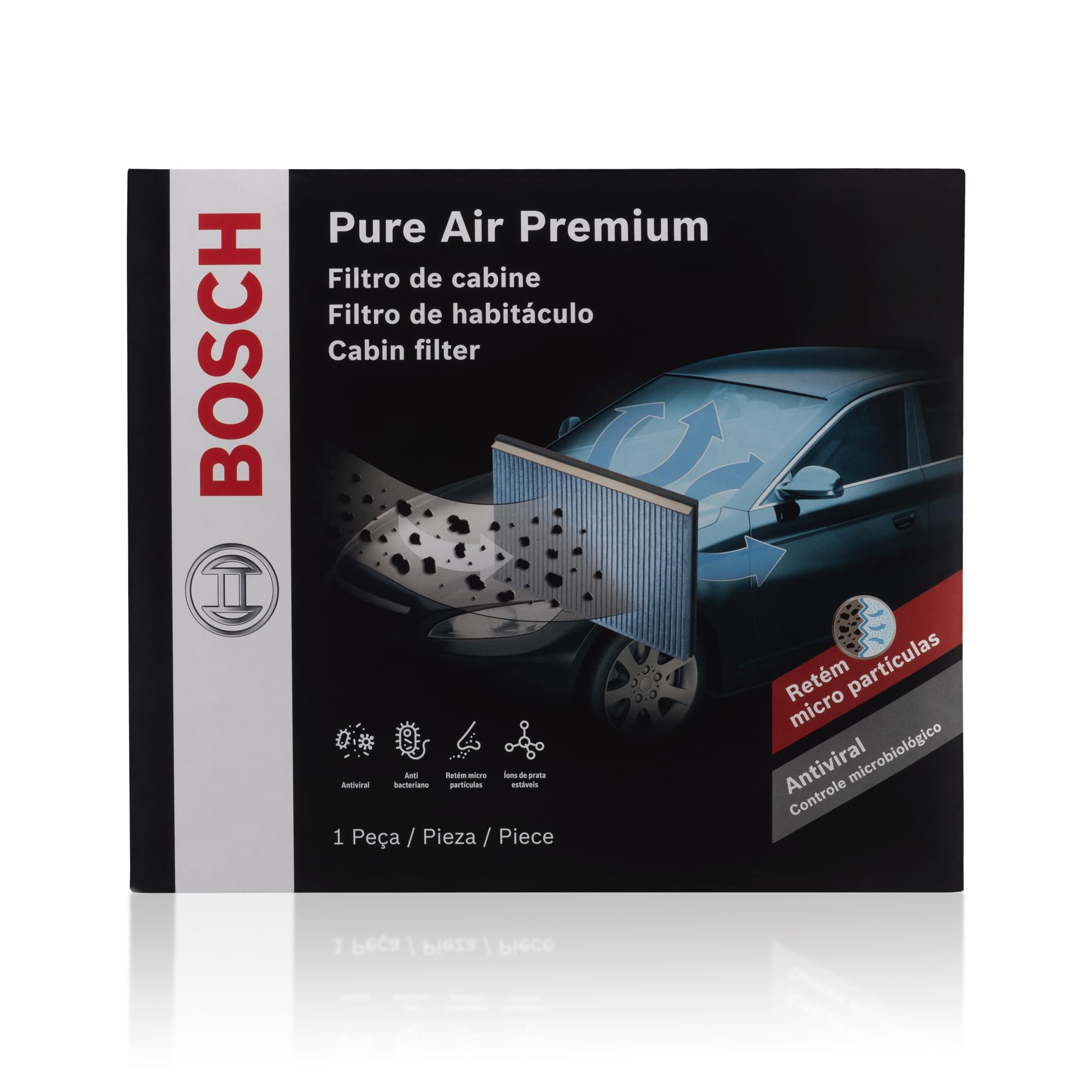 Bosch - Filtro De Ar Condicionado Automotivo Cabine Bosch Pure Air Premium CB8558