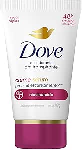 Dove Desodorante Antitranspirante em Creme Sérum Previne Irritação 50 G