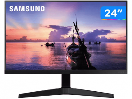 Monitor Full HD Samsung T350 LF24T350FHLMZD – 24” IPS LED HDMI VGA FreeSync
