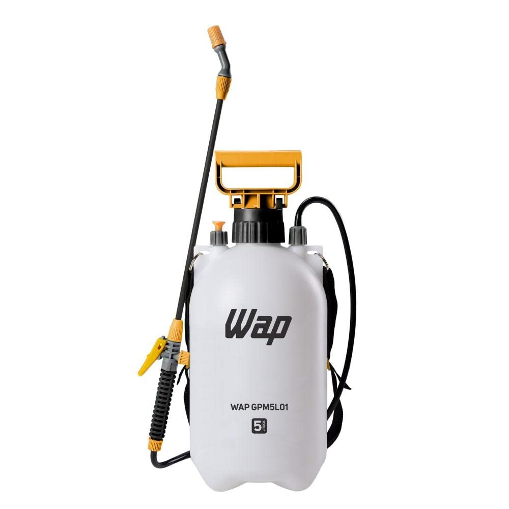 Pulverizador Manual 5 Litros WAP GPM5L01 Borrifador Com Compressão Prévia Jato Regulável Trava Para Pulverização Contínua