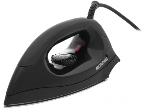 Ferro de Passar Roupa a Seco Mondial FSN-55-B – Preto