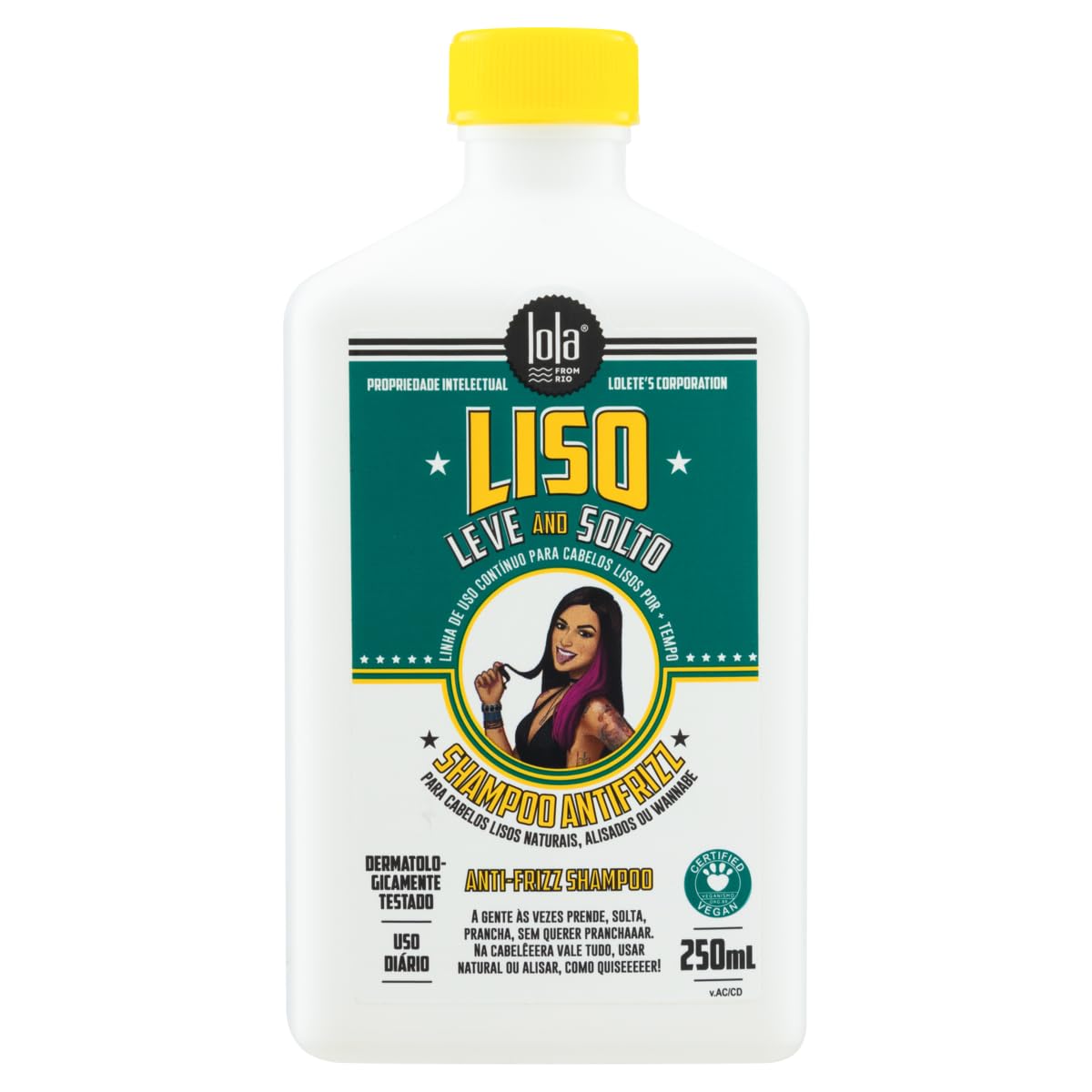 Lola Cosmetics Liso Leve And Solto Shampoo 250ml Lola