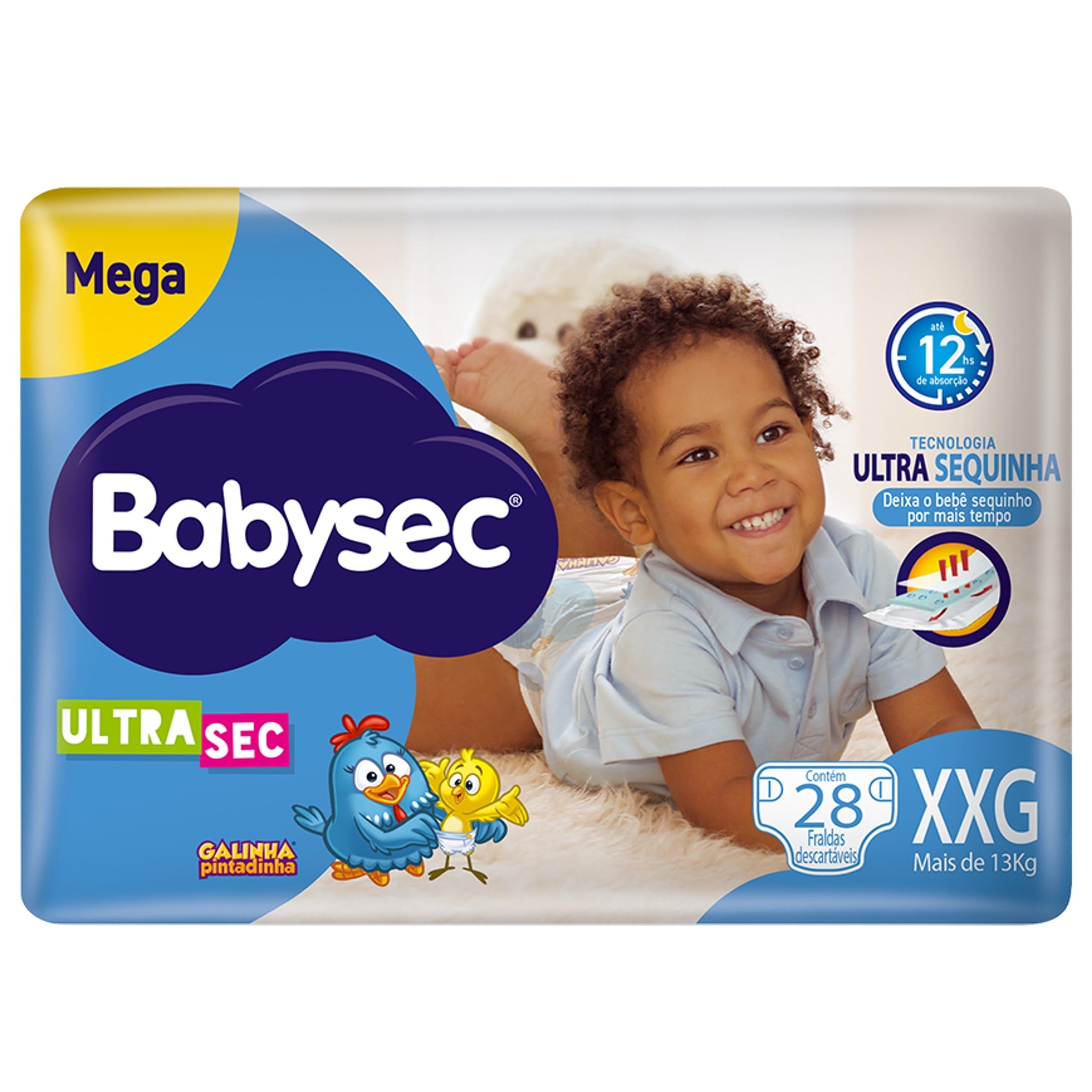 Babysec Fralda Ultrasec Galinha Pintadinha Xxg  28 Unidades
