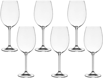 Jogo de 6 Taças Para Vinho Branco Gastro, Bohemia, Transparente, 450ml