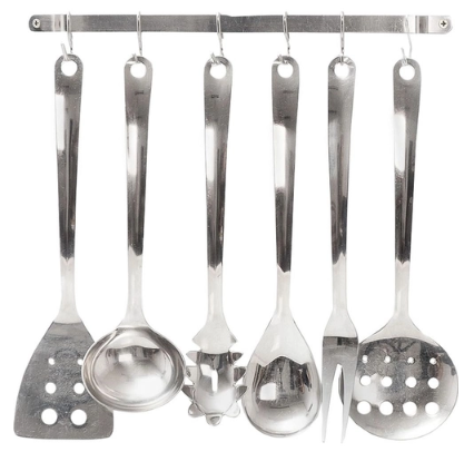 Conjunto De Utensílios Com 1 Suporte 6 Peças - La Cuisine