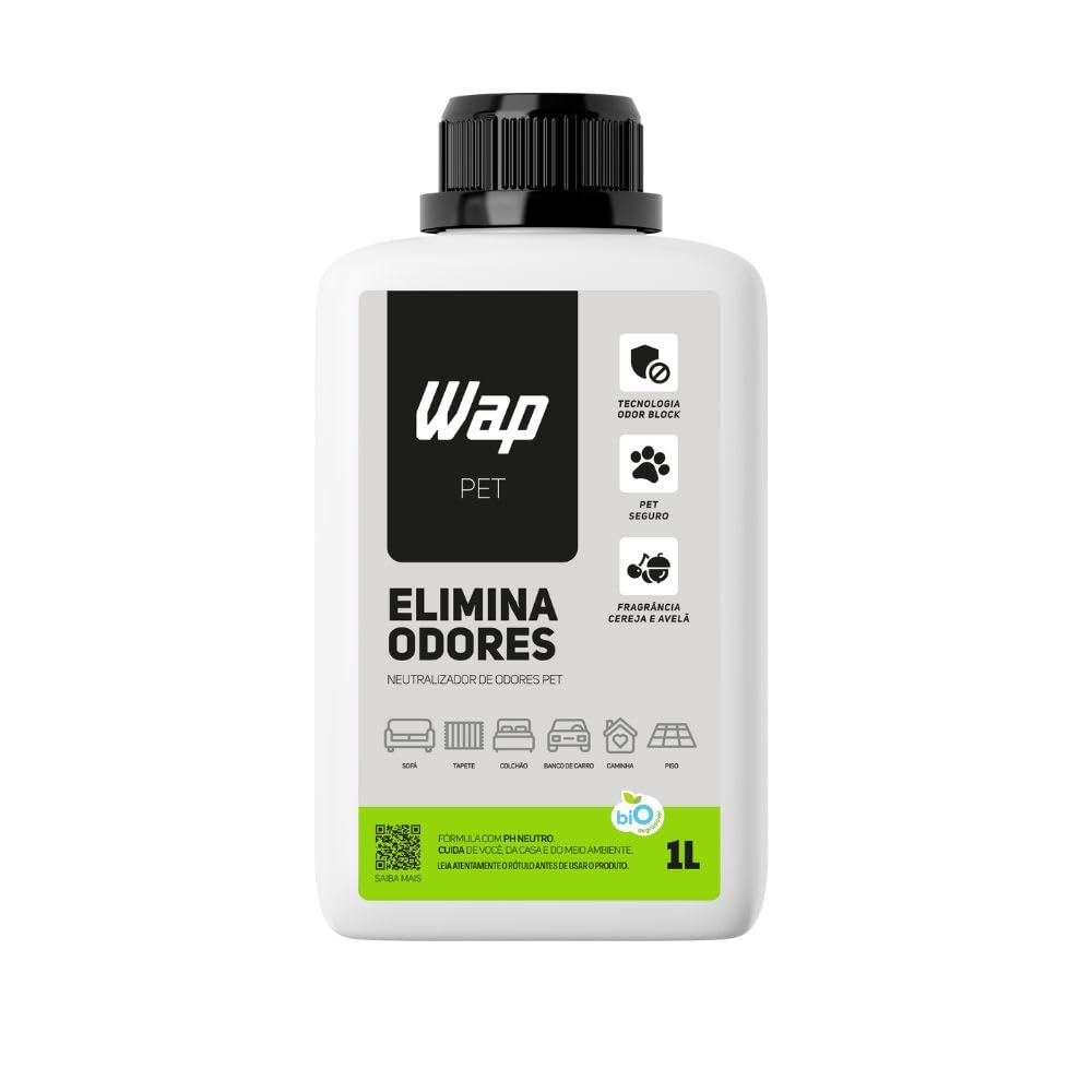 WAP Eliminador E Neutralizador De Odores Pet WAP ELIMINA ODORES PET 1 LITRO, Branco E Verde