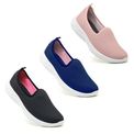 Kit 3 Pares Tênis Casual Zeus Feminino Conforto Casual Macio