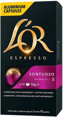 L'Or Cápsulas de Café Sontuoso - 10 Cápsulas