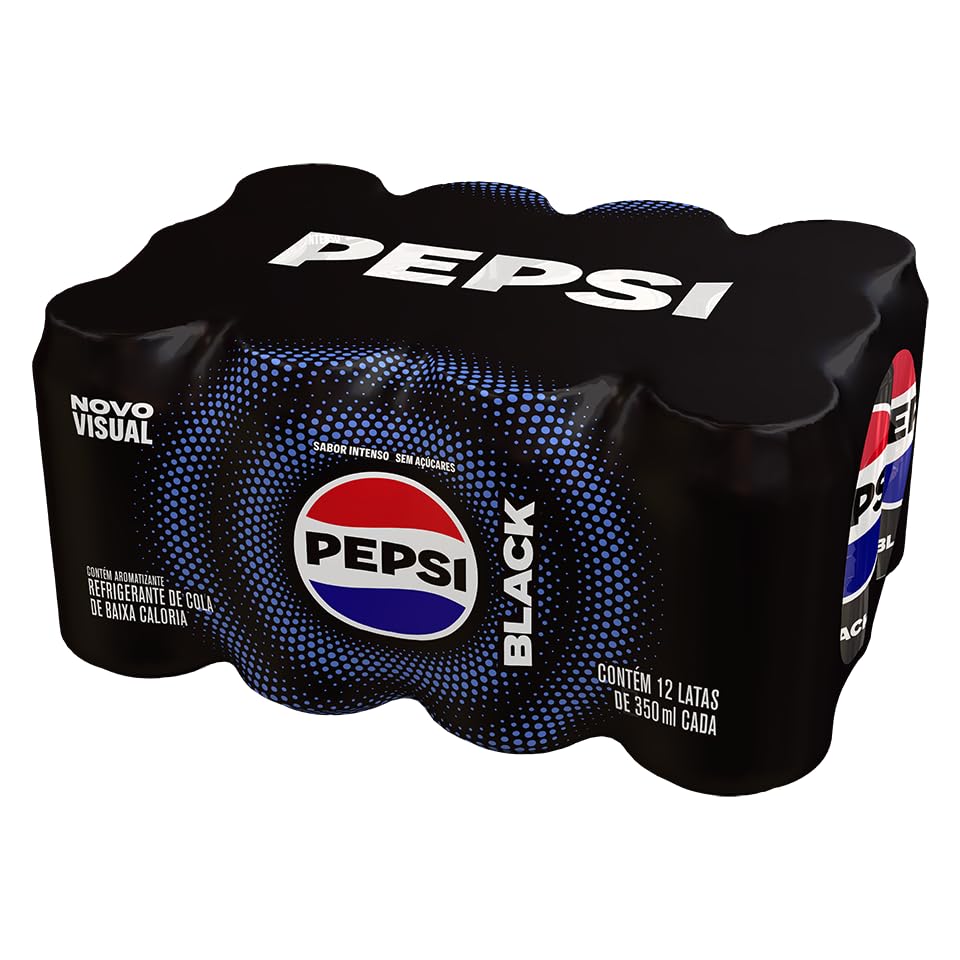 Refrigerante Pepsi Zero BLACK, Lata 350Ml Pack (12 Unidades)