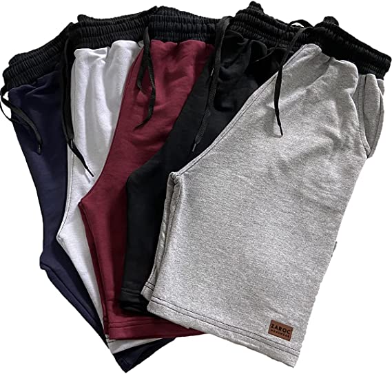 Kit 5 Bermudas Moletom Masculina Academia By Zaroc