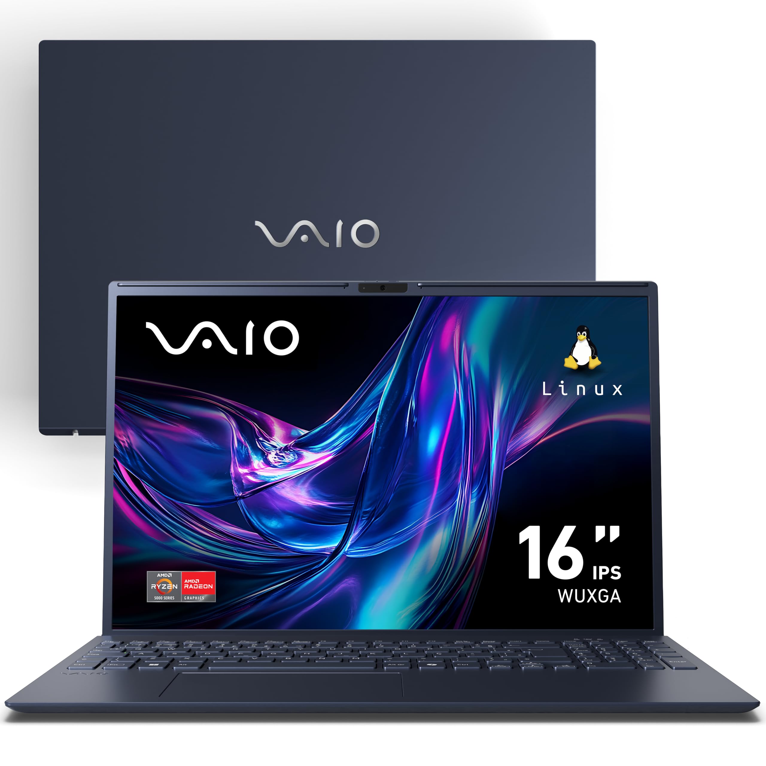 Notebook Vaio Fe16 Amd Ryzen 5-5625u Linux 8gb Ram 256gb Ssd Wi-fi 6 Tela 16'' Ips Wuxga Antirreflexo - Cinza Grafite - Vjfe69f11x-b0411h - Permite Upgrade De Memória Ram E Ssd