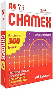 Papel Sulfite, Chamex, A4, 75 Gramas, Pacote De 300 Folhas