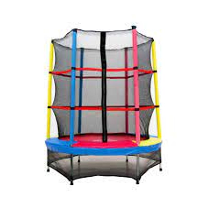 Cama Elástica Pula Pula Plus 1,40M Henri Ziper Vermelha
