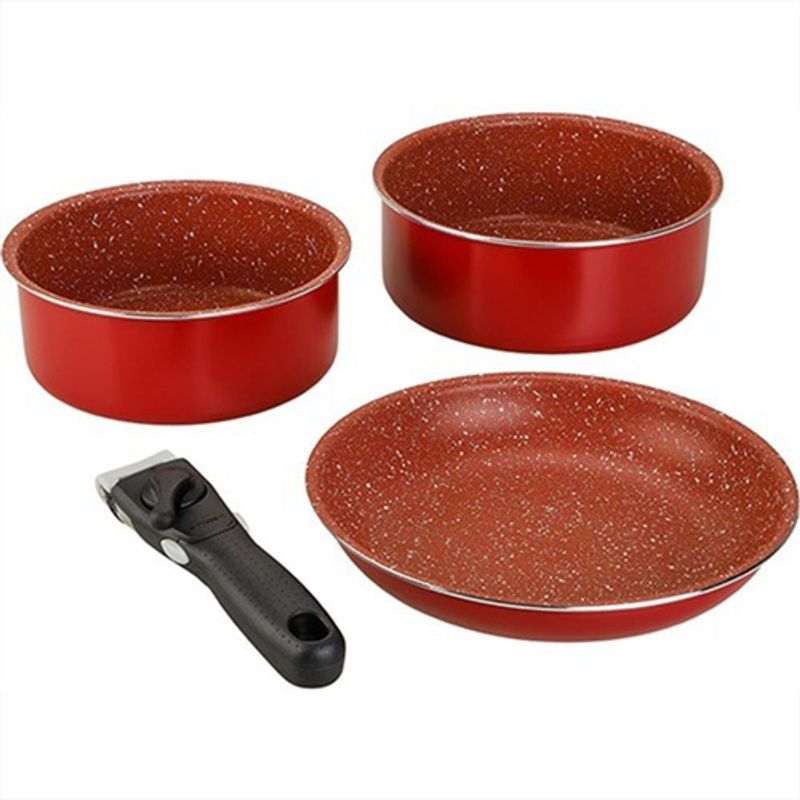 Conjunto de Formas e Panela Antiaderente com cabo removível DreamCook 3 peças - Classic Home