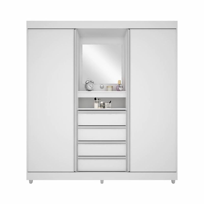 Guarda-Roupa Bartira Fortaleza II com 2 Portas de Correr e 4 Gavetas
