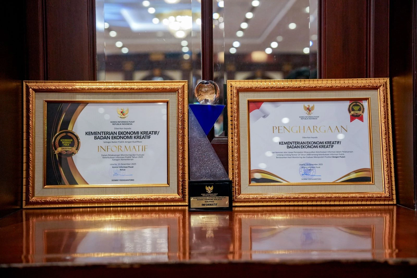   Ministry of Creative Economy Wins Two Awards at the 2025 Public Information Disclosure Awards