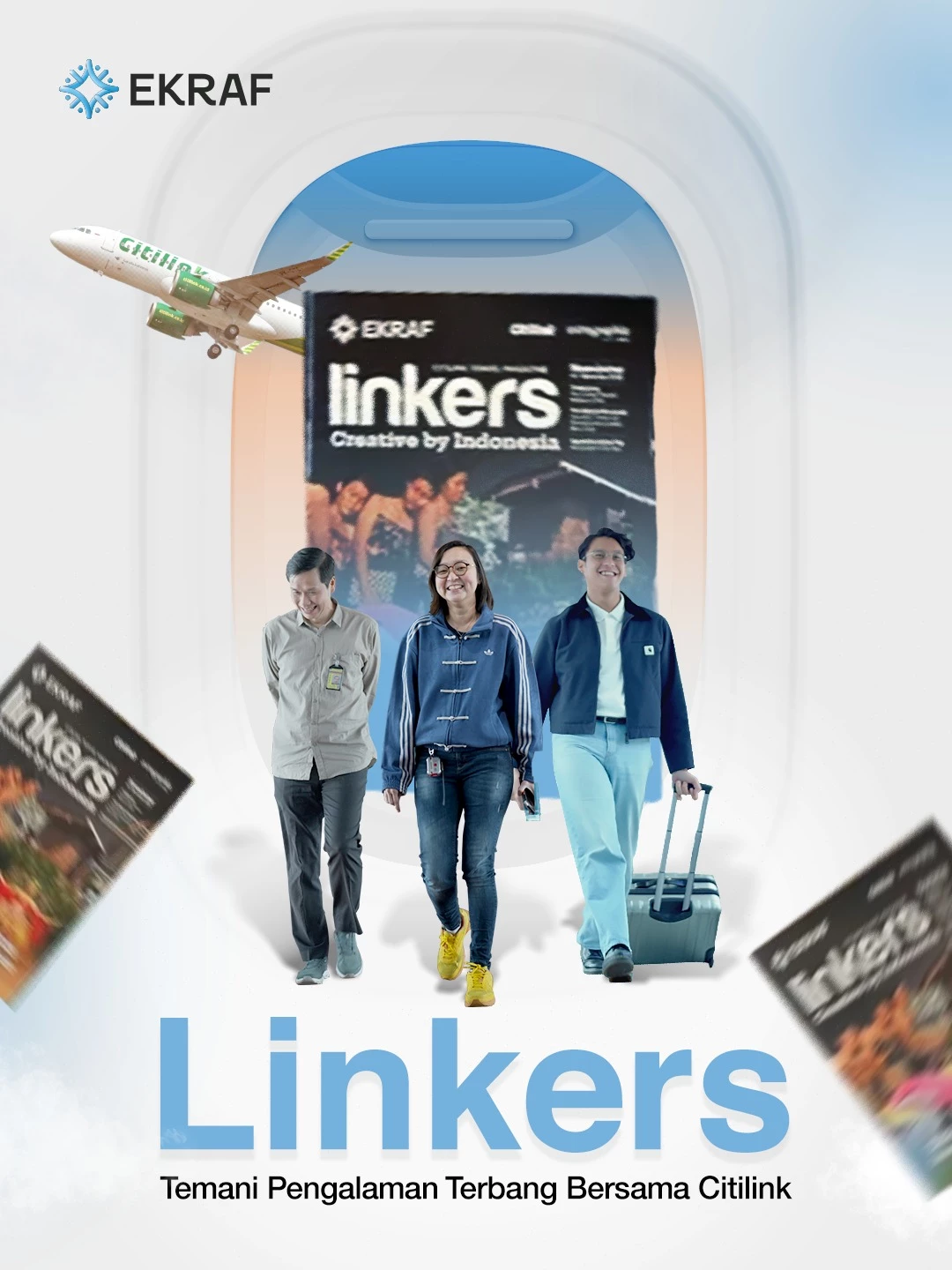 gambar Bersama Linkers, Mengenal Ekonomi Kreatif Indonesia di Ketinggian Puluhan Ribu Kaki