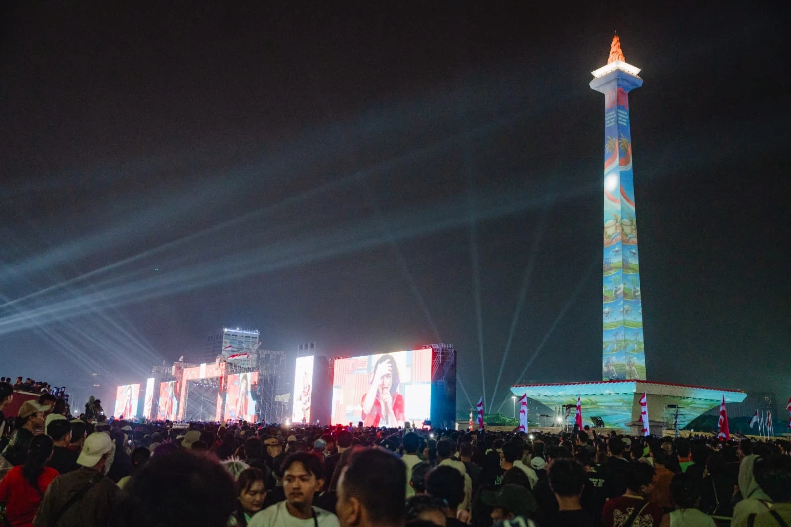 Monas Video Mapping Presents Indonesia’s Journey from Independence to Golden Indonesia 2045