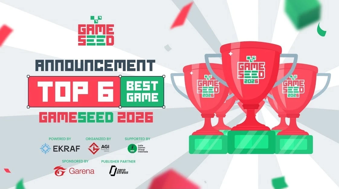 Ministry of Creative Economy and AGI Announce the Top 6 Gameseed 2026 Finalists Ready to Showcase Their Talent at IGDX Bali