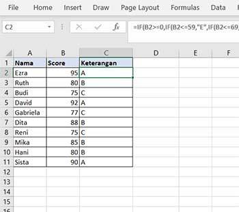 rumus if excel - EKRUT