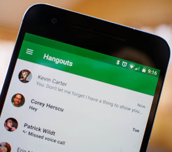 Google hangout aplikasi alternatif WhatsApp EKRUT