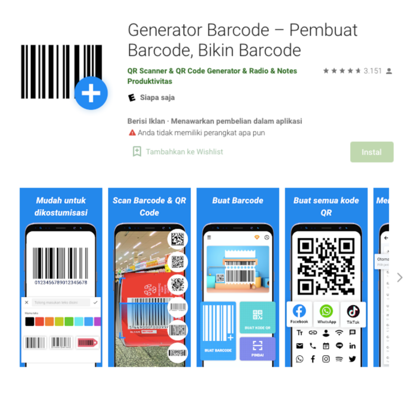 Cara membuat QR Code di Android