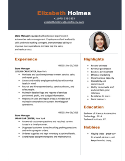 Contoh download template CV dari COOL FREE CV - EKRUT