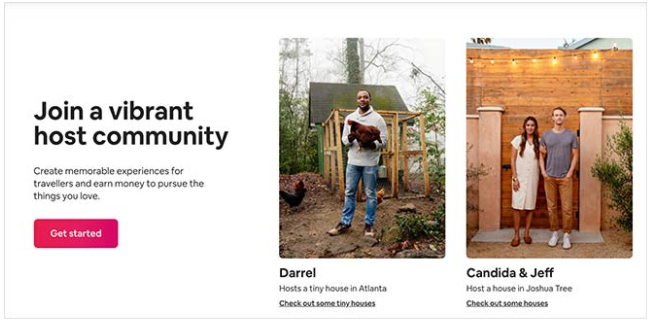 AirBnB - Signup landing page
