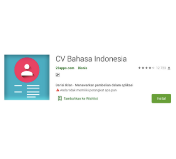CV Bahasa Indonesia/CV Maker